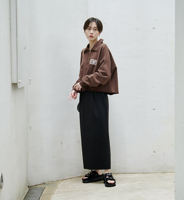 Rouge vif「【REMI RELIEF/レミレリーフ】別注ハーフzipスウェット」|スウェット・ジャージ|