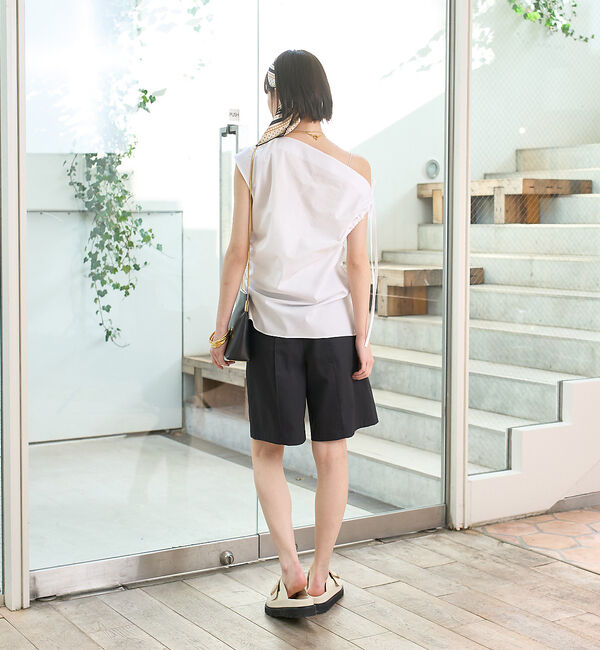 Rouge vif「ギャザーアシンメトリーブラウス」|シャツ・ブラウス|