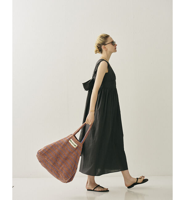 Rouge vif「麻混3WAYウエストリボンワンピース」|ワンピース|