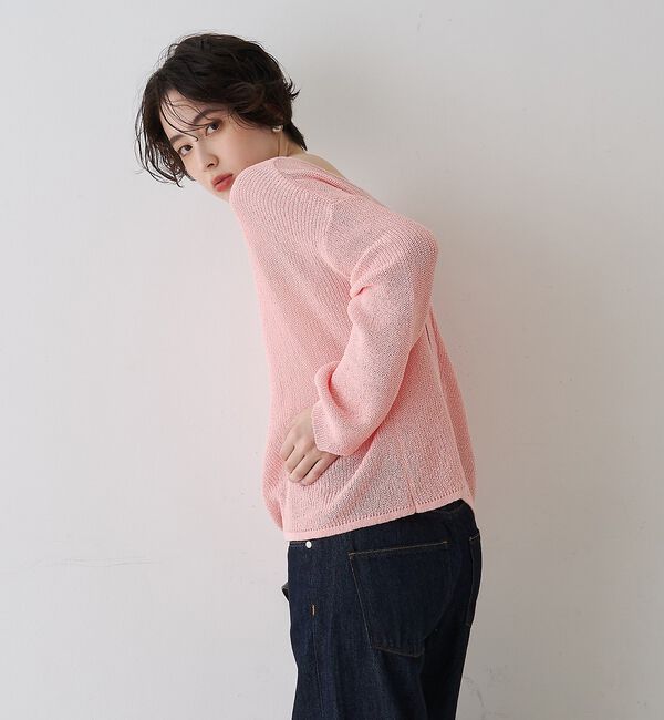 Rouge vif「【一部店舗限定】バックスリット ゆるメッシュニット」|ニット・セーター|