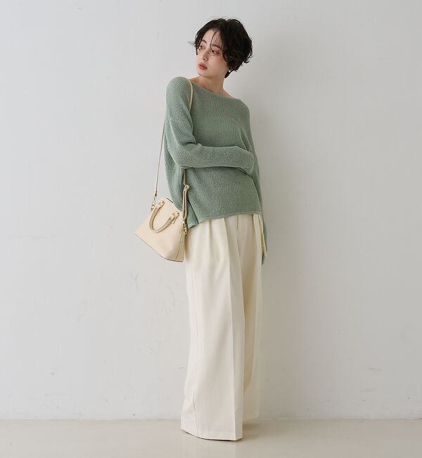 Rouge vif「【一部店舗限定】バックスリット ゆるメッシュニット」|ニット・セーター|