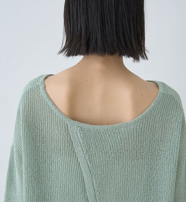 Rouge vif「【一部店舗限定】バックスリット ゆるメッシュニット」|ニット・セーター|