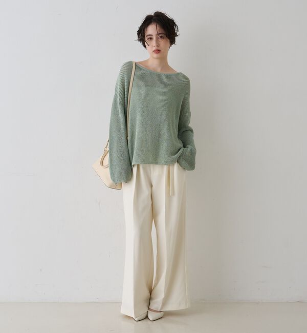 Rouge vif「【一部店舗限定】バックスリット ゆるメッシュニット」|ニット・セーター|