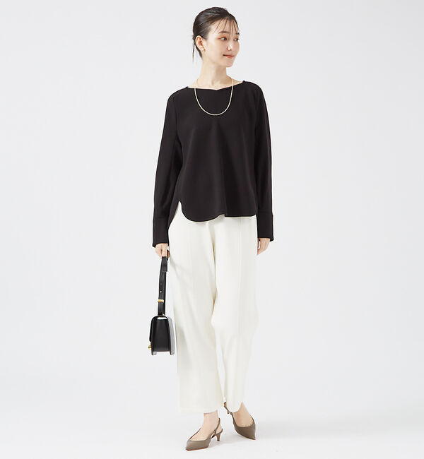 qualite「【セットアップ対応】ダブルクロスブラウス」|シャツ・ブラウス|