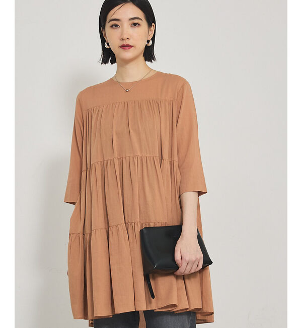 qualite「ティアードチュニック」|ワンピース|アンバー