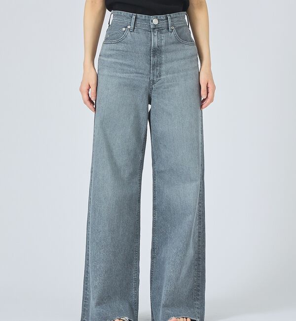 qualite「【YANUK】Wide Flare FRG ワイドフレアパンツ」|デニム|