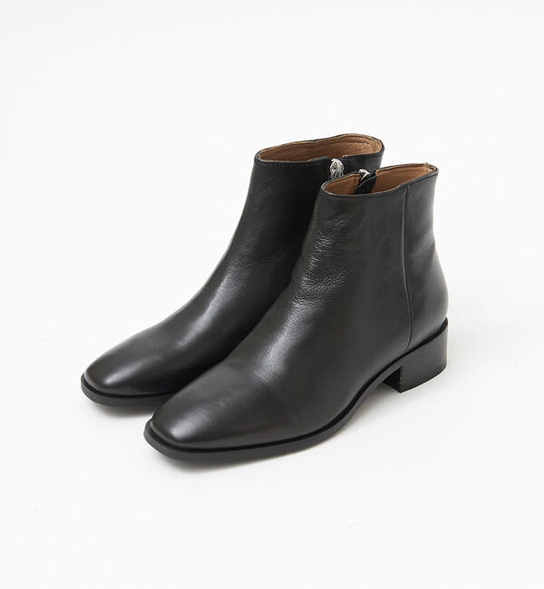 AU BANNISTER「【販売店舗限定】スクエアトゥショートブーツ」|ショートブーツ|ブラック