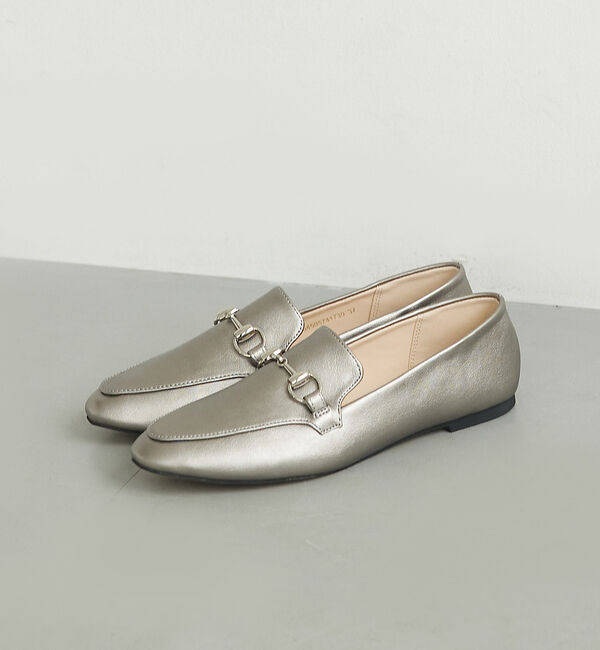 AU BANNISTER「【販売店舗限定】ビットローファー」|ローファー|シルバー