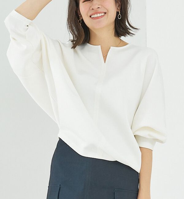 abahouse mavie「ライトダンボールドルマンプルオーバー」|スウェット・ジャージ|