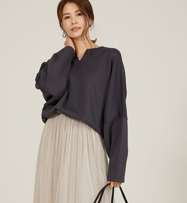 abahouse mavie「ライトダンボールドルマンプルオーバー」|スウェット・ジャージ|