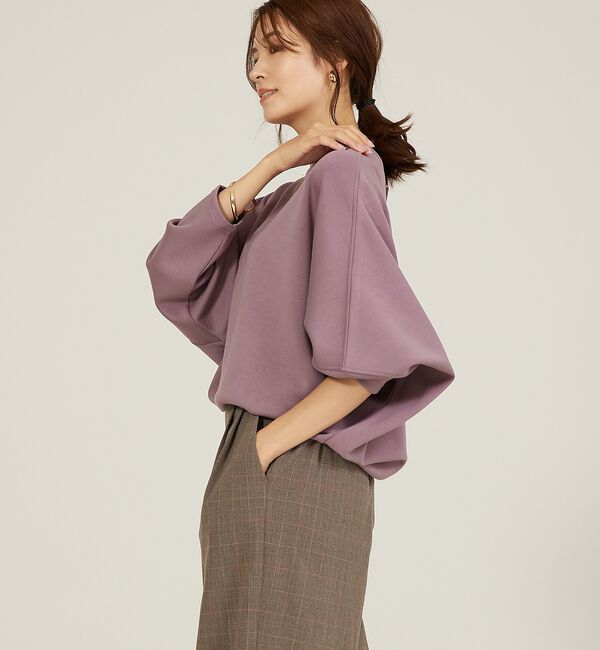 abahouse mavie「ライトダンボールドルマンプルオーバー」|スウェット・ジャージ|