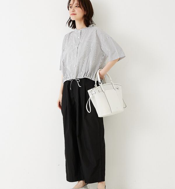 abahouse mavie「ドロストショートシャツ」|シャツ・ブラウス|