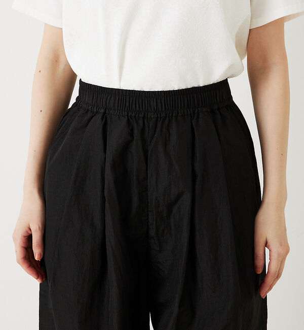 abahouse mavie「シャイニータフタワイドテーパードパンツ」|その他|