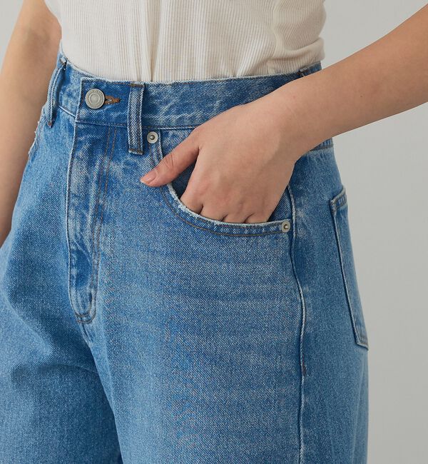 abahouse mavie「【GISELe 4月号掲載】ウォッシュドバレルジーンズ」|デニム|