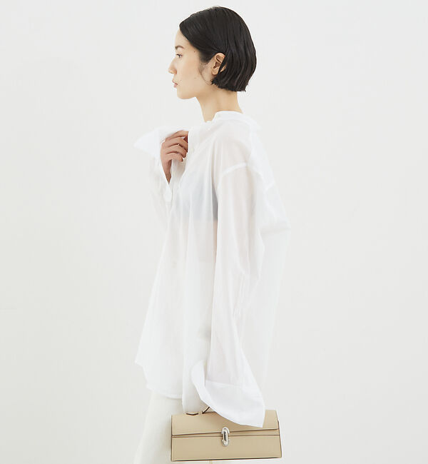 The Store by C' 「【TOTEME】Stand Collar Shirt／スタンドカラーシャツ」|シャツ・ブラウス|