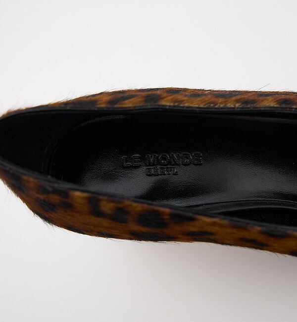The Store by C' 「【Le Monde Beryl】BABOUCHE KITTEN HEEL／レオパ」|パンプス|
