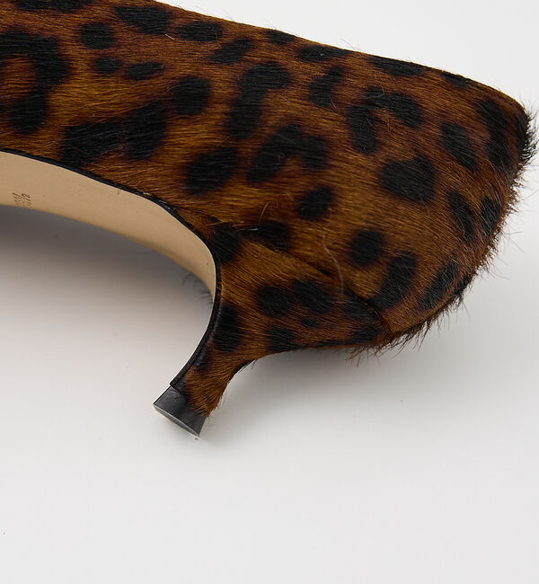 The Store by C' 「【Le Monde Beryl】BABOUCHE KITTEN HEEL／レオパ」|パンプス|