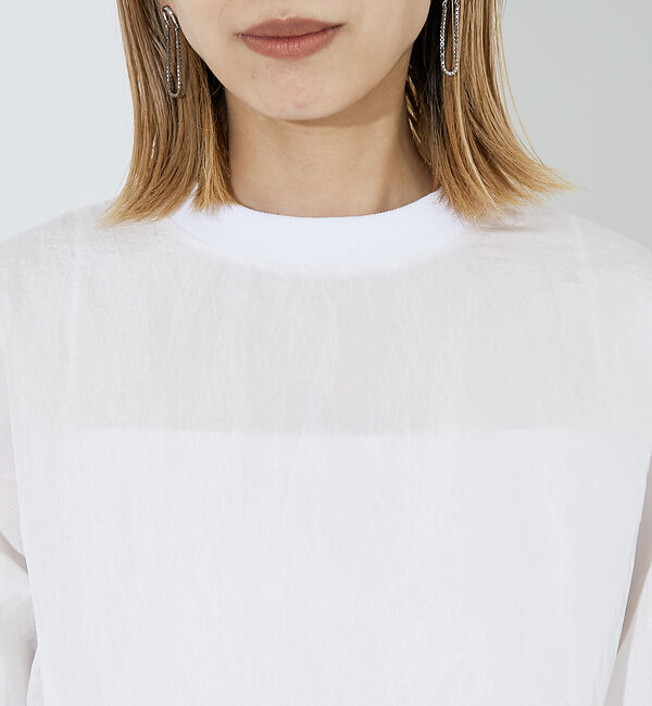 NOMINE「袖ボリューム シャツプルオーバー」|シャツ・ブラウス|