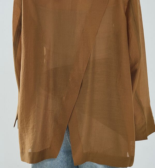 NOMINE「バックスリット シルキー シアー ジャケット」|その他|