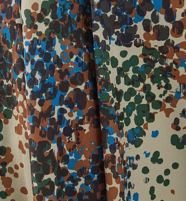 NOMINE「水彩アート ニュアンス柄 タックパンツ【予約】」|その他|