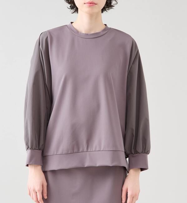 TIARA「ドルマンタフタコンビトップス（セットアップ可）」|Tシャツ・カットソー|