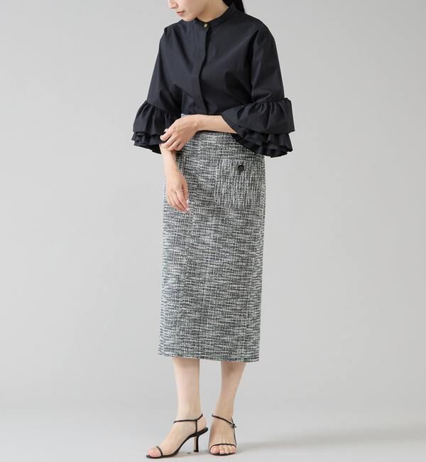 TIARA「ボタン付ツイーディスカート」|スカート|