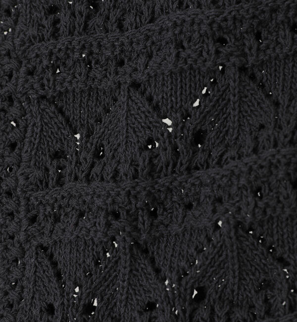 TIARA「クロシェライクベスト」|カーディガン|