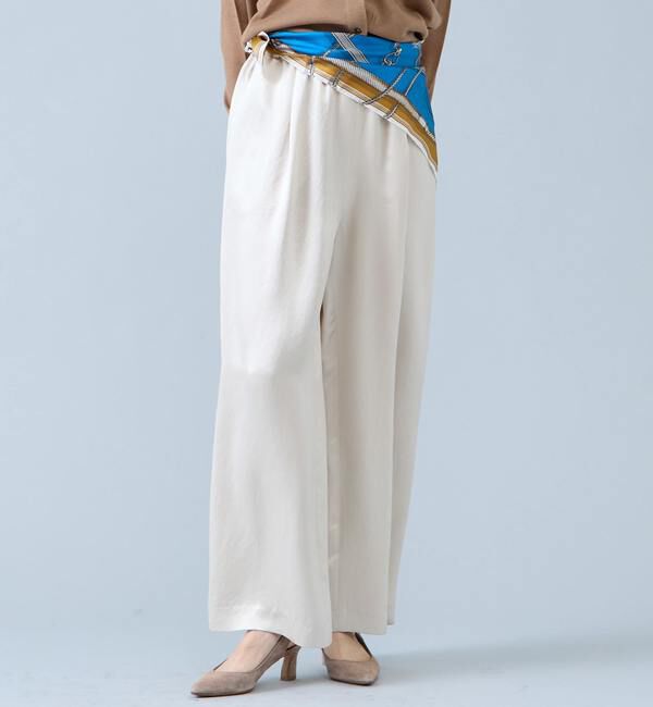 Liesse「イージーワイドパンツ」|その他|アイボリー