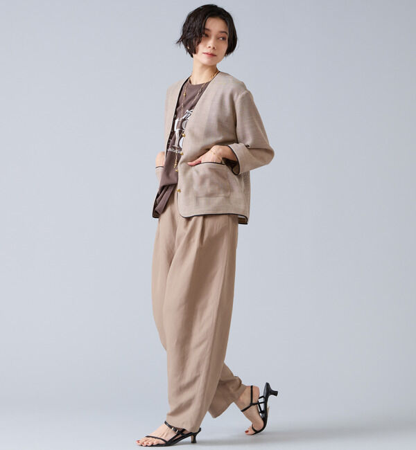 Liesse「リネンタンブラーカーブパンツ」|その他|