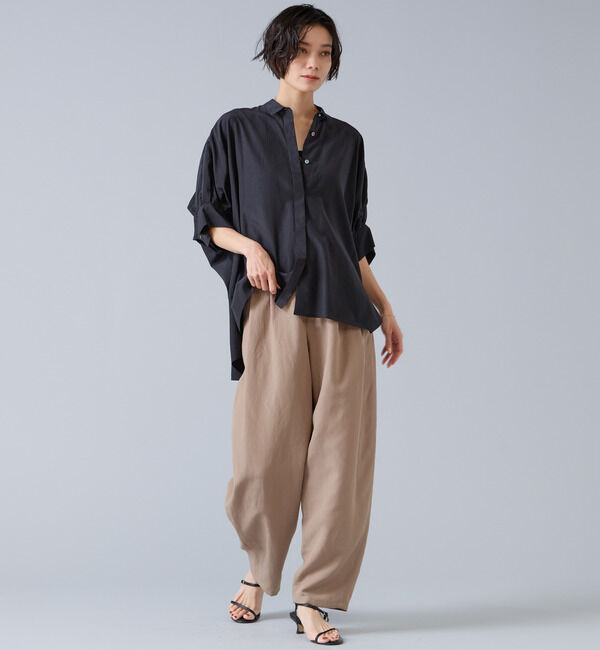Liesse「リネンタンブラーカーブパンツ」|その他|