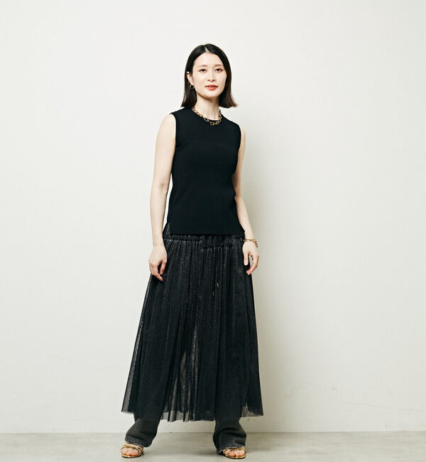 Soffitto「2WAYラメチュールスカート」|スカート|
