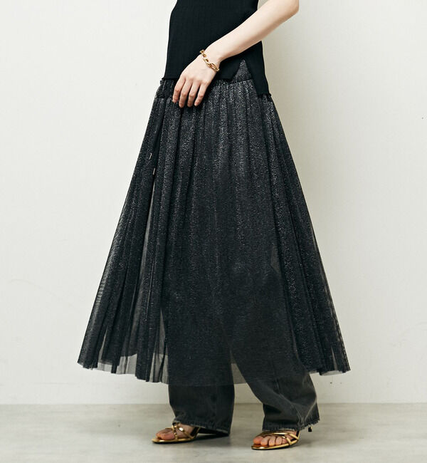 Soffitto「2WAYラメチュールスカート」|スカート|