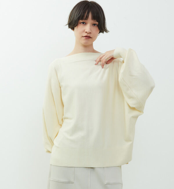 Soffitto「【nota della mano sinistra（ノータ デラ マノ シニストラ）】ドルマン2wayニットトップス」|ニット・セーター|