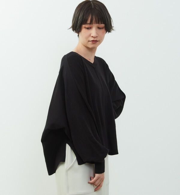 Soffitto「【nota della mano sinistra（ノータ デラ マノ シニストラ）】ドルマン2wayニットトップス」|ニット・セーター|