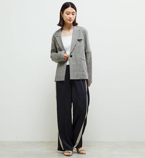 Soffitto「イージーケア素材サイドラインリラックスパンツ」|その他|