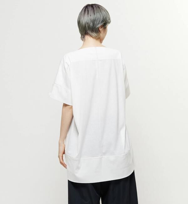 Soffitto「【nota della mano sinistra（ノータ デラ マノ シニストラ）】センター切替スリットBIGトップス」|Tシャツ・カットソー|