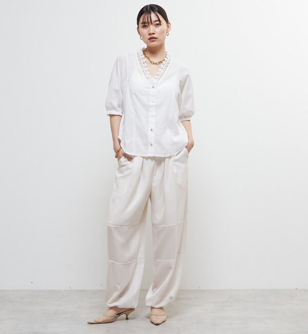 Soffitto「ローウエストシアーカーゴパンツ」|カーゴ|