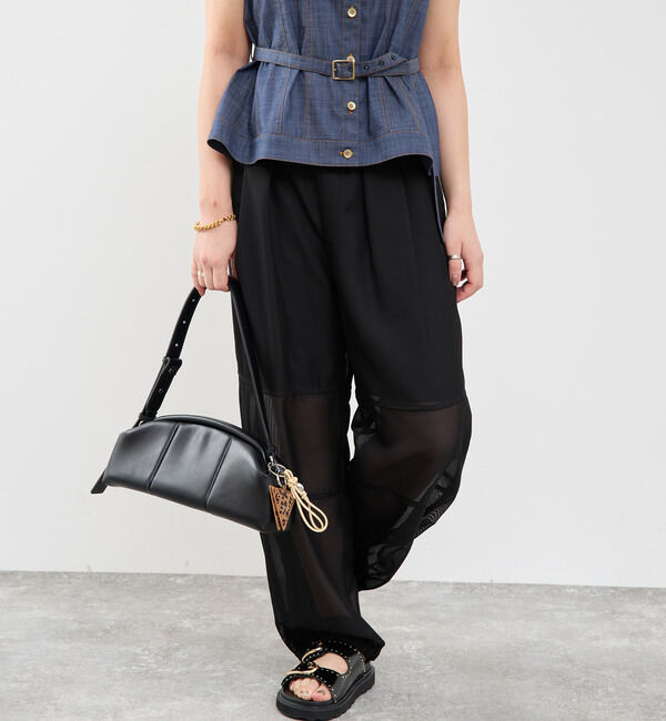 Soffitto「ローウエストシアーカーゴパンツ」|カーゴ|