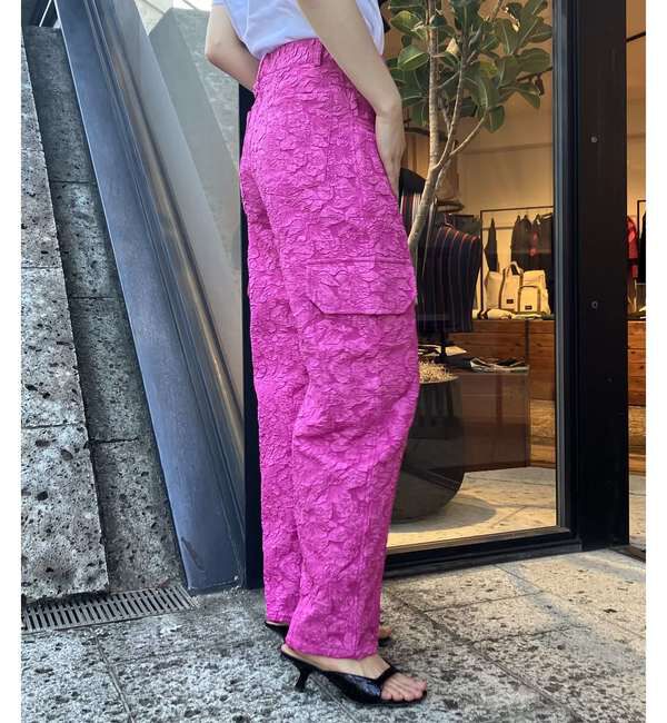 A_「【BAUM UND PFERDGARTEN/バウムウンドヘルガーテン】フラワージャカードカードパンツ」|カーゴ|