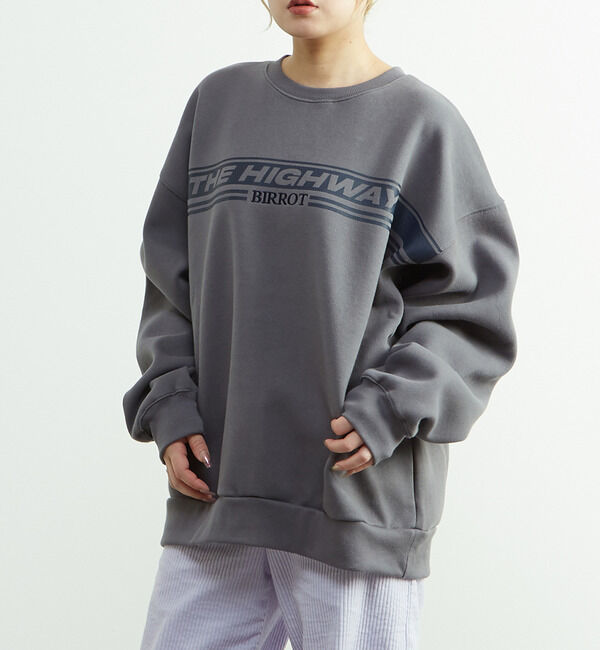 A_「【BIRROT/ビロット】"THE HIGHWAY"SWEATSHIRT」|スウェット・ジャージ|グレー