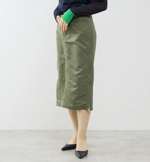 SOFFITTO「≪撥水加工≫ミリタリーデザインサイドプリーツスカート」|スカート|