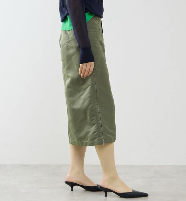 SOFFITTO「≪撥水加工≫ミリタリーデザインサイドプリーツスカート」|スカート|
