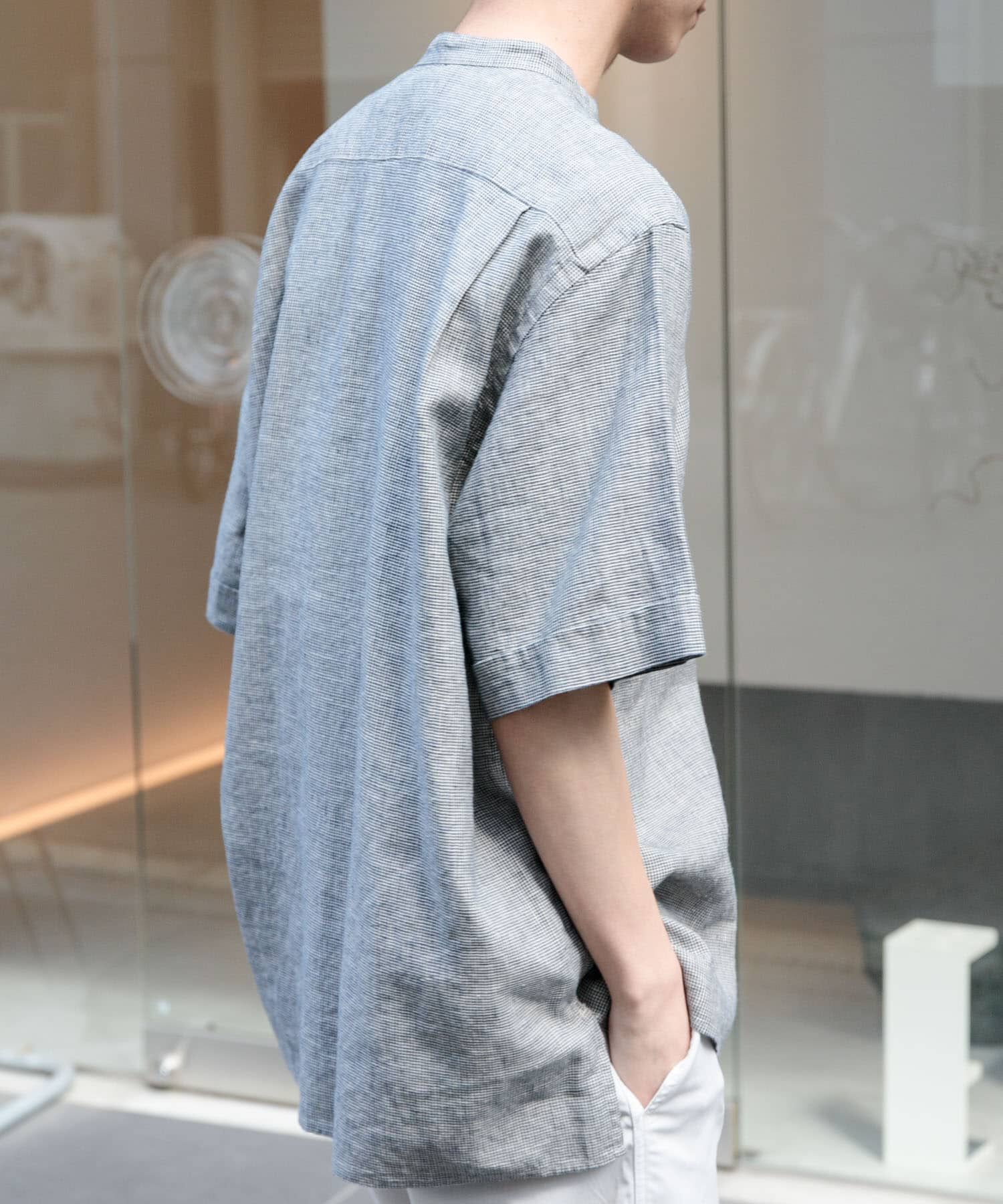 URBAN RESEARCH DOORS「FORK&SPOON　コットンリネンショートスリーブシャツ」|シャツ・ブラウス|