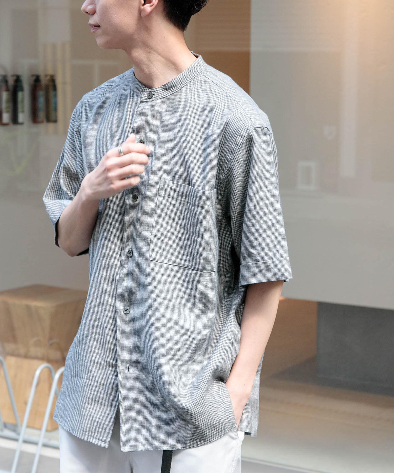 URBAN RESEARCH DOORS「FORK&SPOON　コットンリネンショートスリーブシャツ」|シャツ・ブラウス|