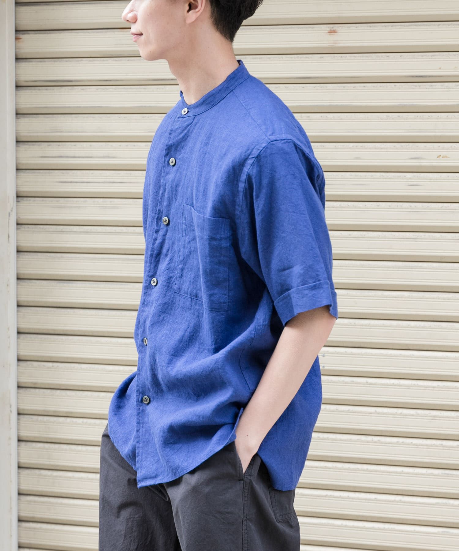 URBAN RESEARCH DOORS「FORK&SPOON　コットンリネンショートスリーブシャツ」|シャツ・ブラウス|