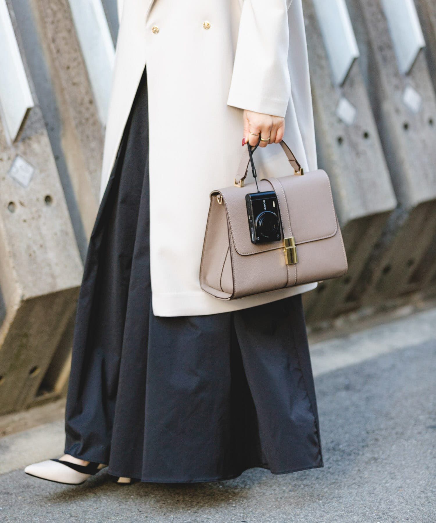 RODE SKO「サブバッグ付フラップハンドバッグ」|ハンドバッグ|