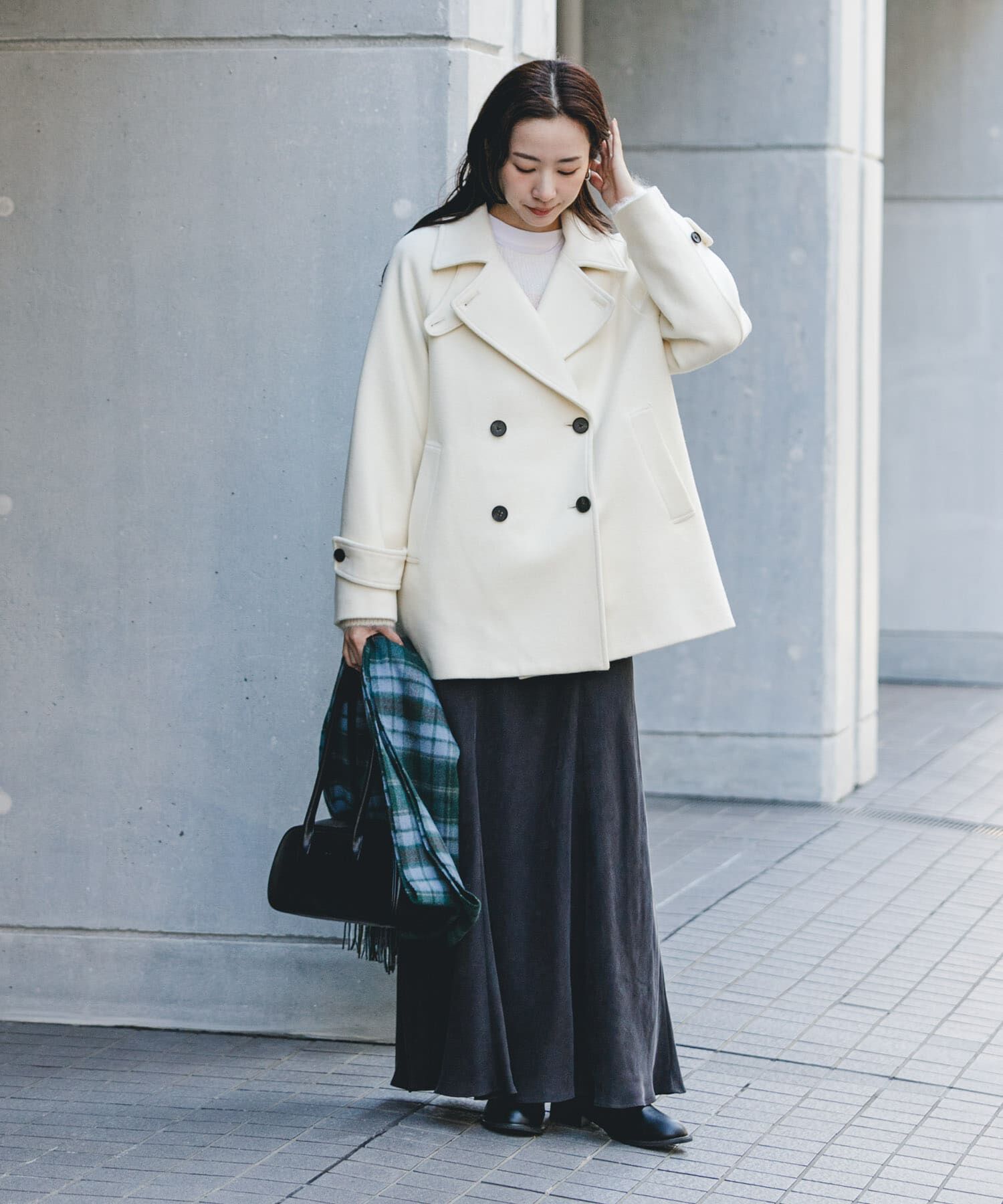 URBAN RESEARCH「スーパー100メルトンPコート」|ピーコート|