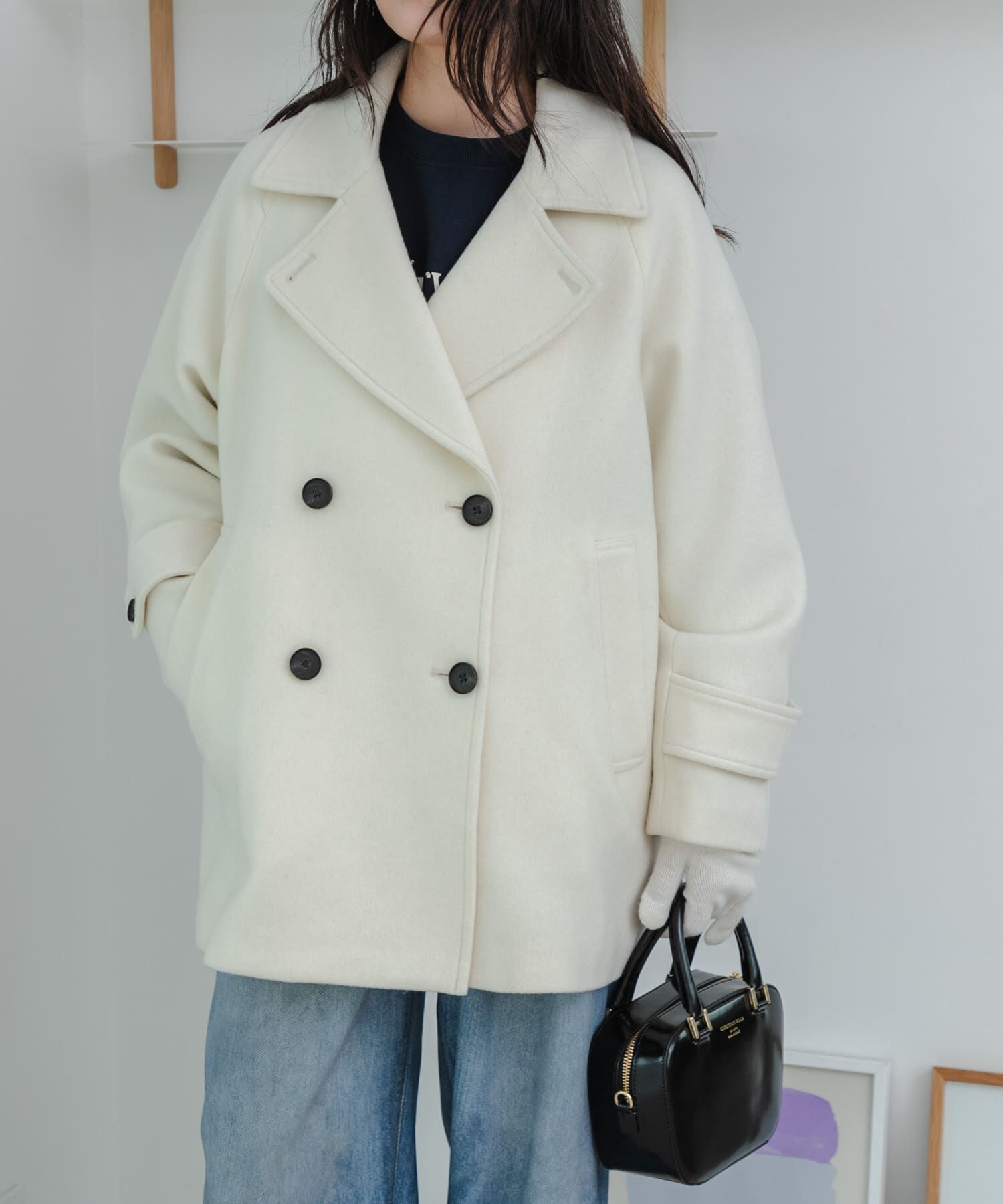 URBAN RESEARCH「スーパー100メルトンPコート」|ピーコート|