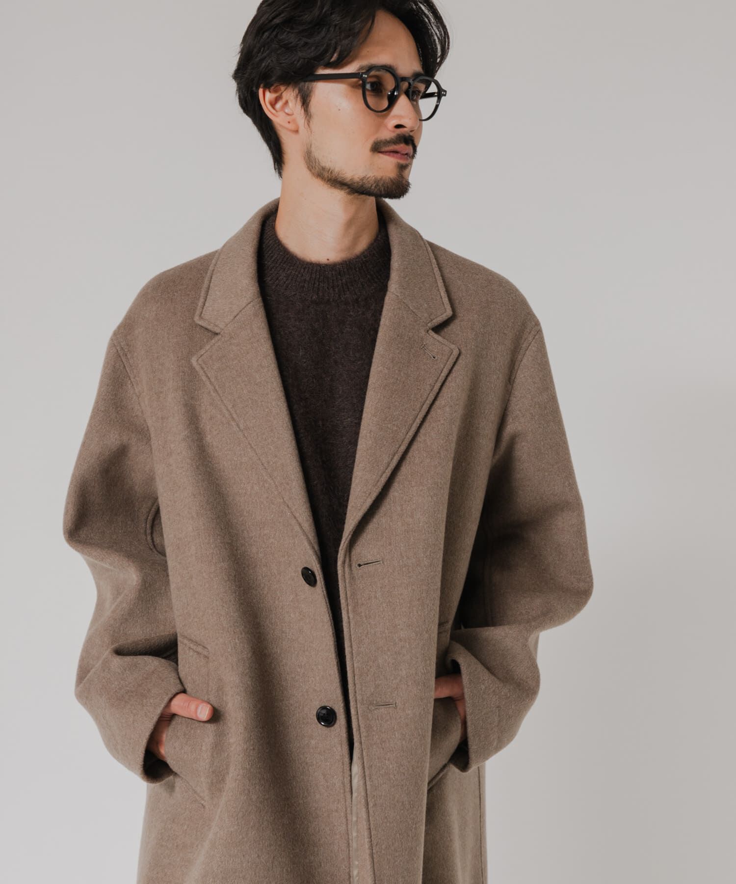 URBAN RESEARCH「WOOL OVER CHESTER COAT」|チェスターコート|