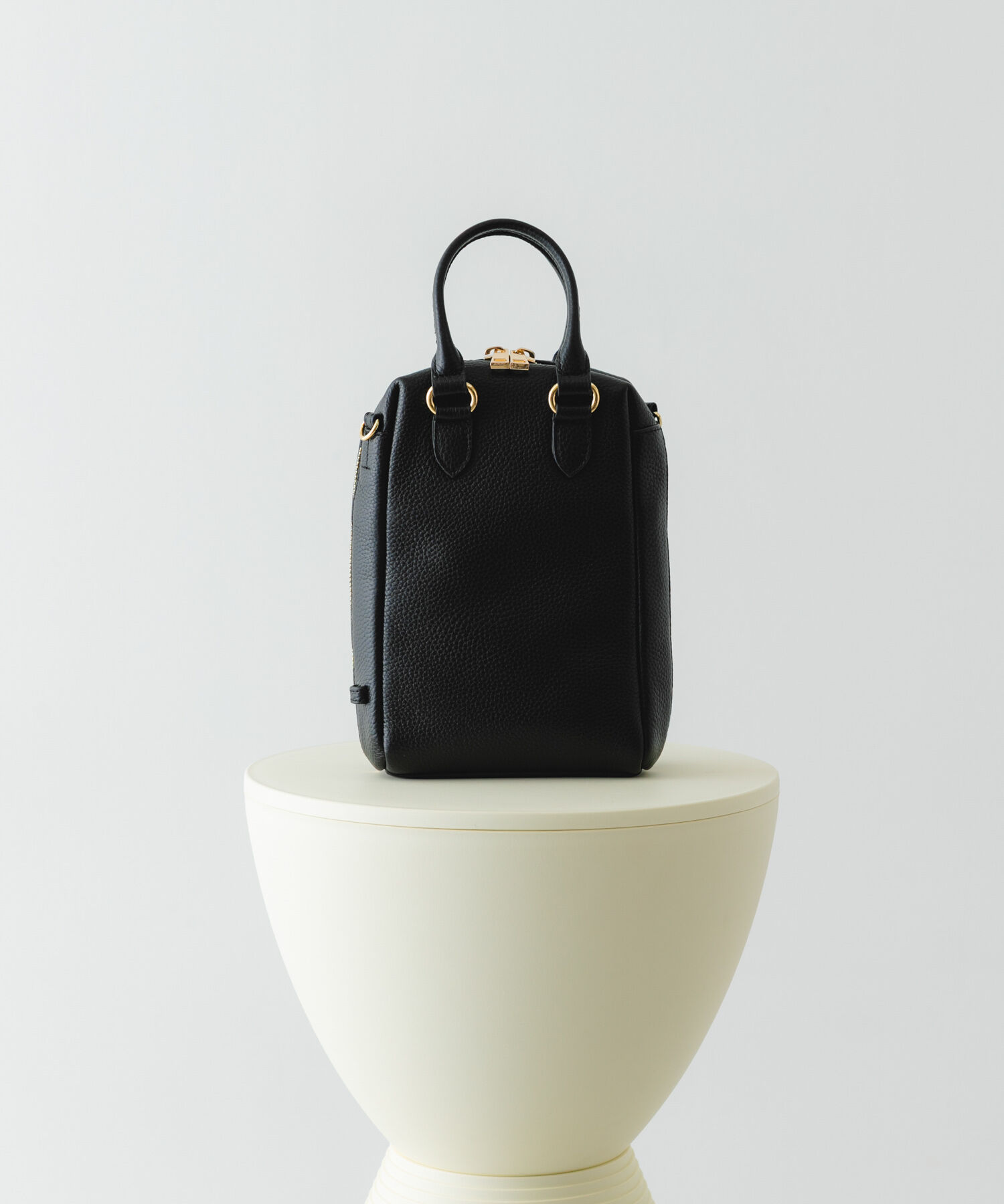 RODE SKO「『縦型』レザーミニボストンバッグ」|ボストンバッグ|ブラック